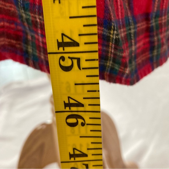 Vintage red paid dress size M - Picture 6 of 15